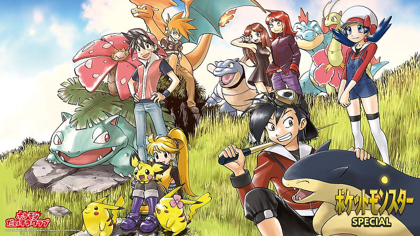 Жълто (Pokémon Special), Аниме дъска HD тапет