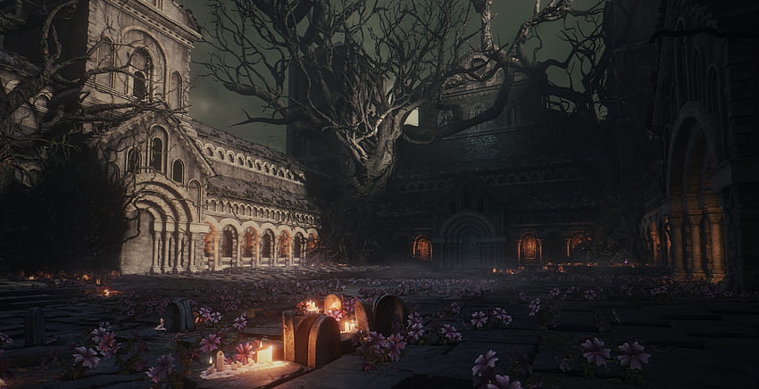 Dark souls iii, video game, dark, castle HD wallpaper
