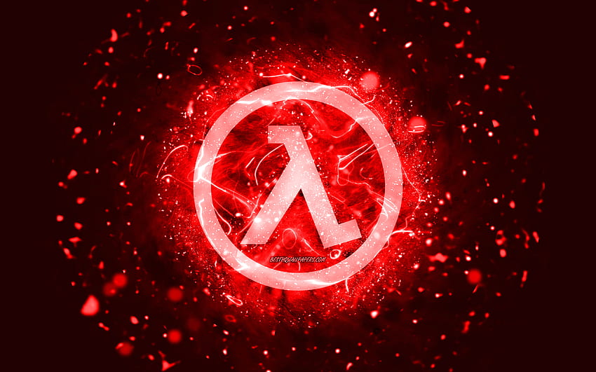 Half-Life red logo, , red neon lights, creative, red abstract background,  Half-Life logo, games logos, Half-Life HD wallpaper | Pxfuel