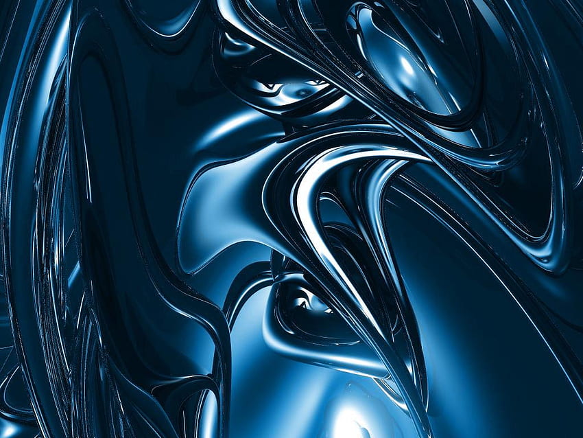 Biru dan Latar Belakang, Biru Metalik Wallpaper HD