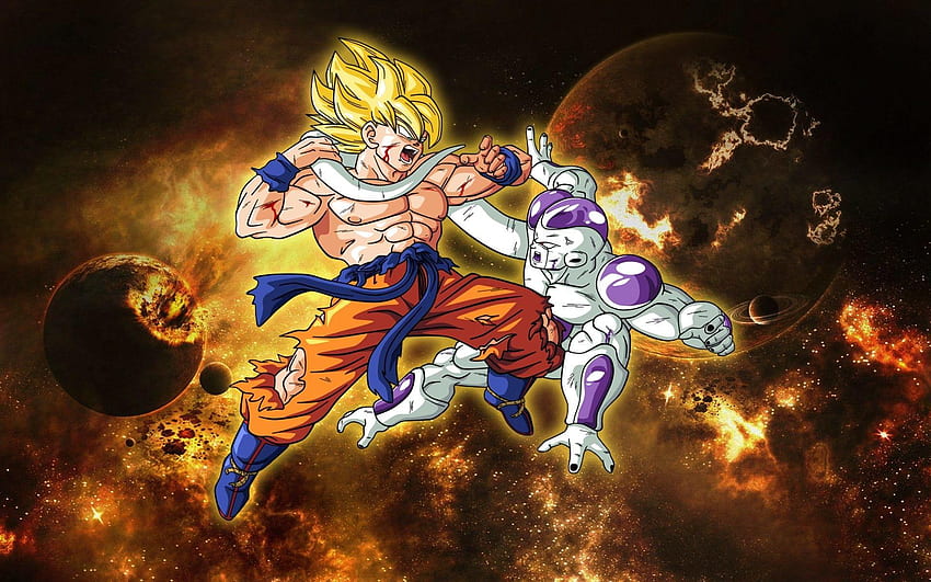 Frieza Vs Goku, Goku Fighting HD wallpaper