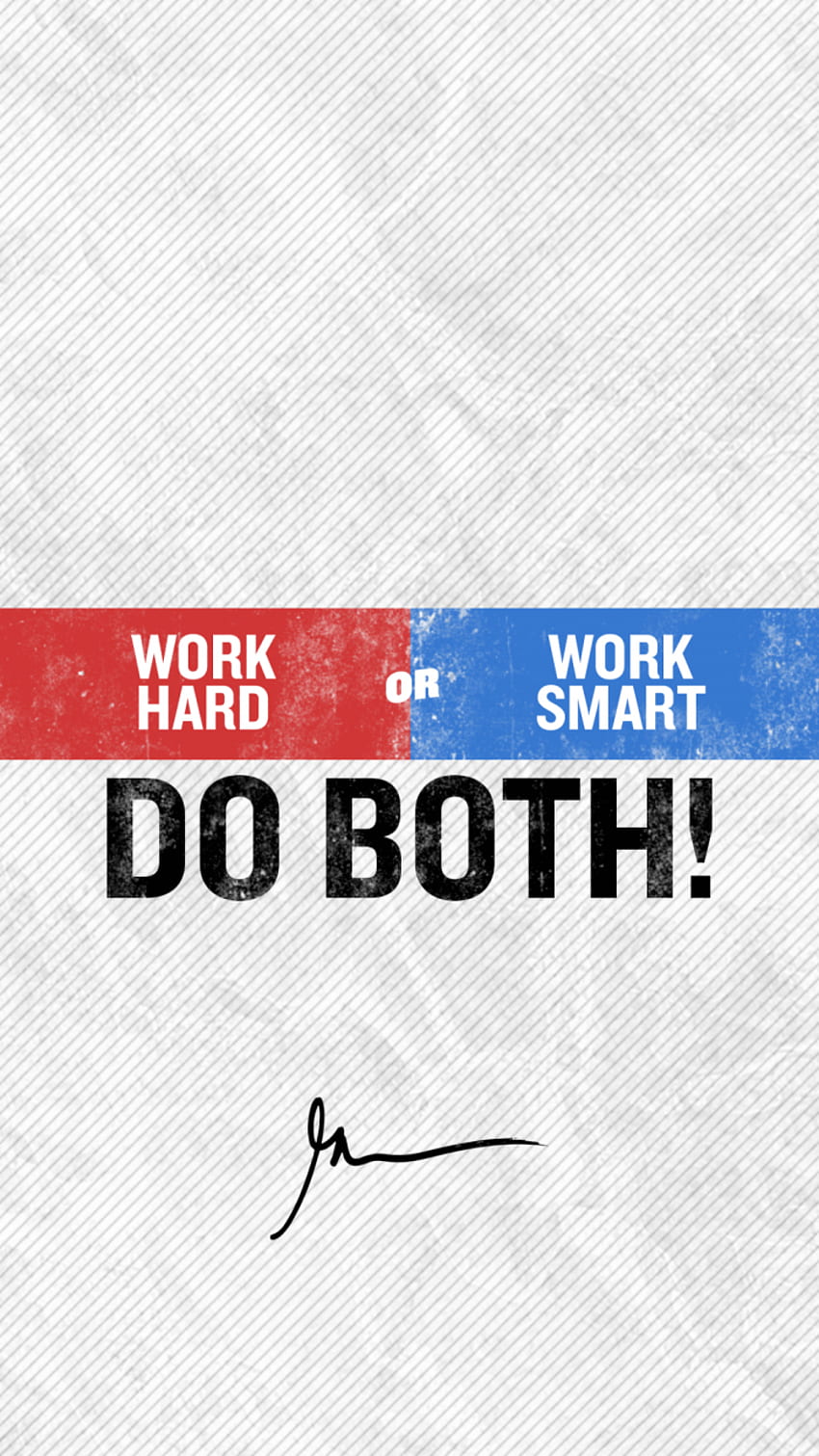 Pracuj ciężko lub pracuj mądrze, robiąc jedno i drugie – GaryVee Tapeta na telefon HD