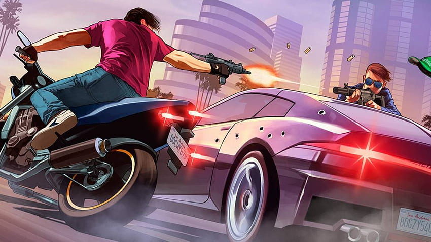 자동차, Grand Theft Auto Vice City, 비디오 게임, Rockstar North, GTA Vice City HD 월페이퍼