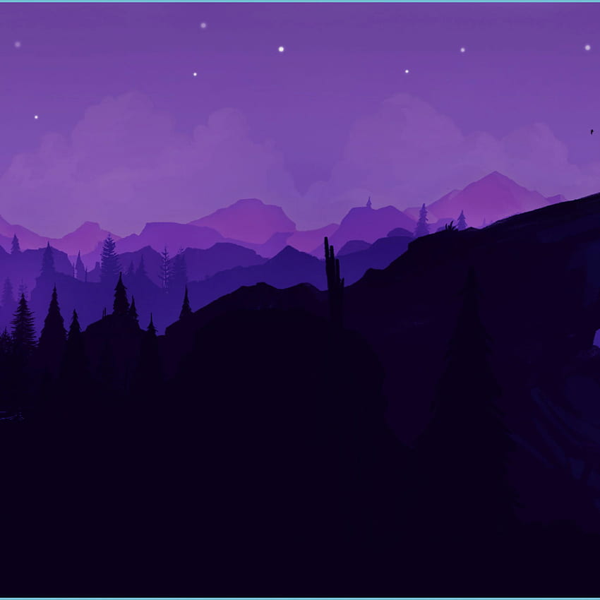 Played Around With The Firewatch Art And Made This Pretty Cool - Dual Monitor HD phone wallpaper