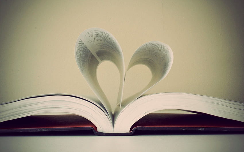 Open Book with Heart . Facebook , MacBook and Attractive Facebook Profile for Girls HD wallpaper