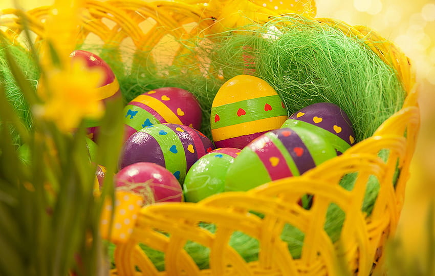 Wielkanoc, pisanki, Wesołych Świąt, jajka Tapeta HD