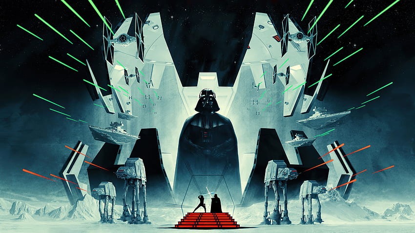 междузвездни войни: Империята отвръща на удара, филмово изкуство, двоен широк, , фон, 26876, Pixel Star Wars HD тапет