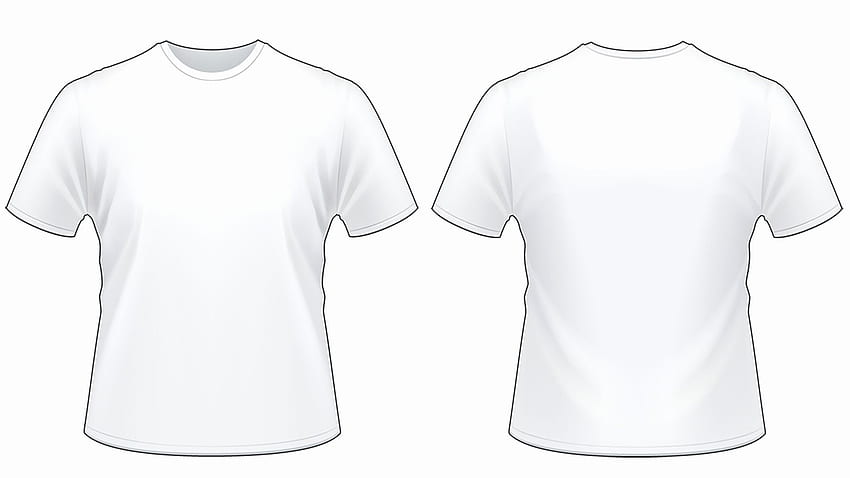 Modelo de camiseta em branco Linda planilha de modelo de camiseta em branco em png. Modelo de camisa, camisetas em branco, modelo de camiseta, camisa branca papel de parede HD