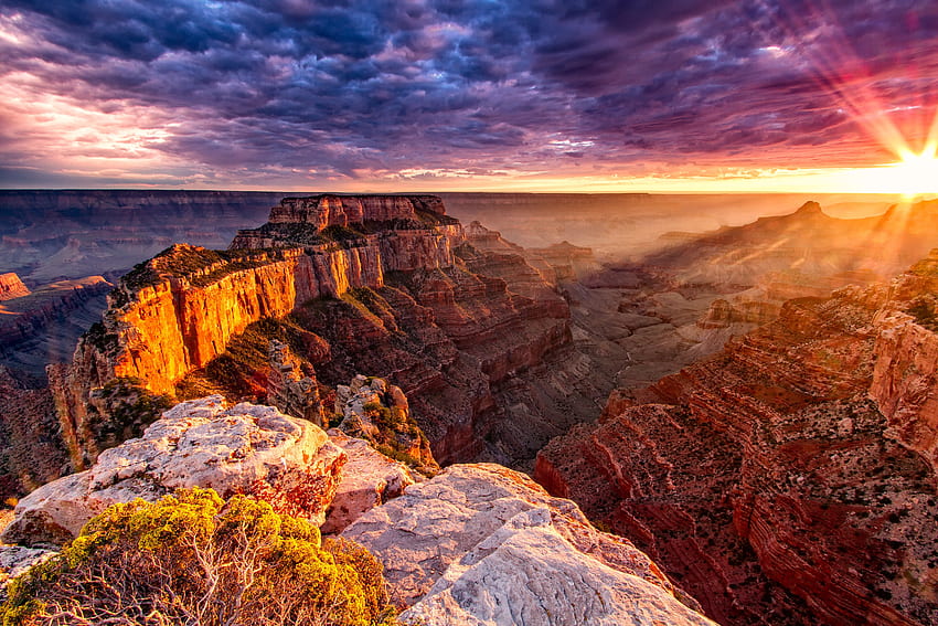 Grand Canyon Sunset, Vegas Sunset HD wallpaper