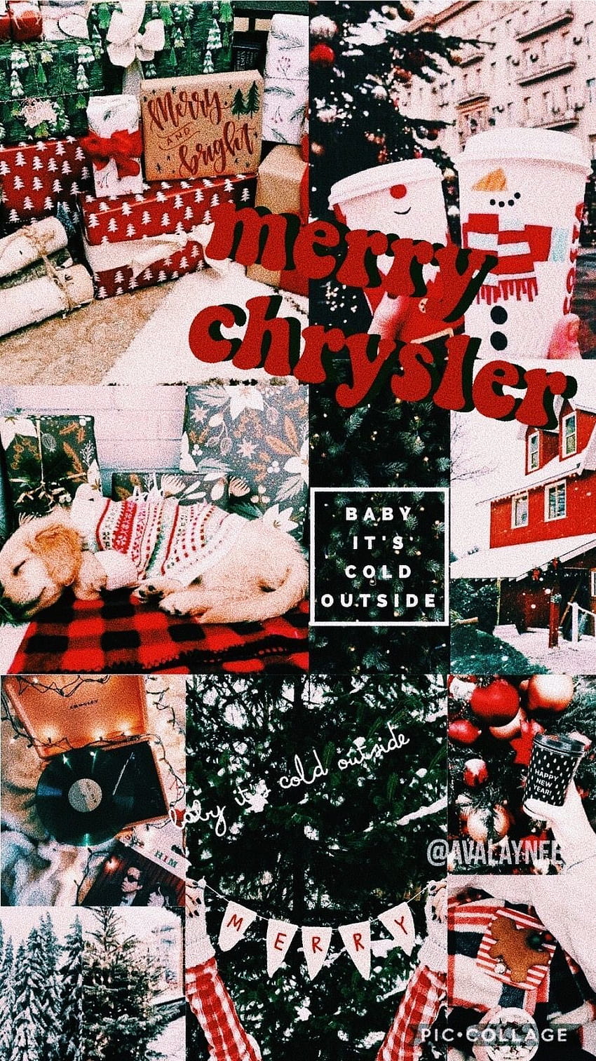 Christmas For iPhone Aesthetic, Christmas Collage HD phone wallpaper