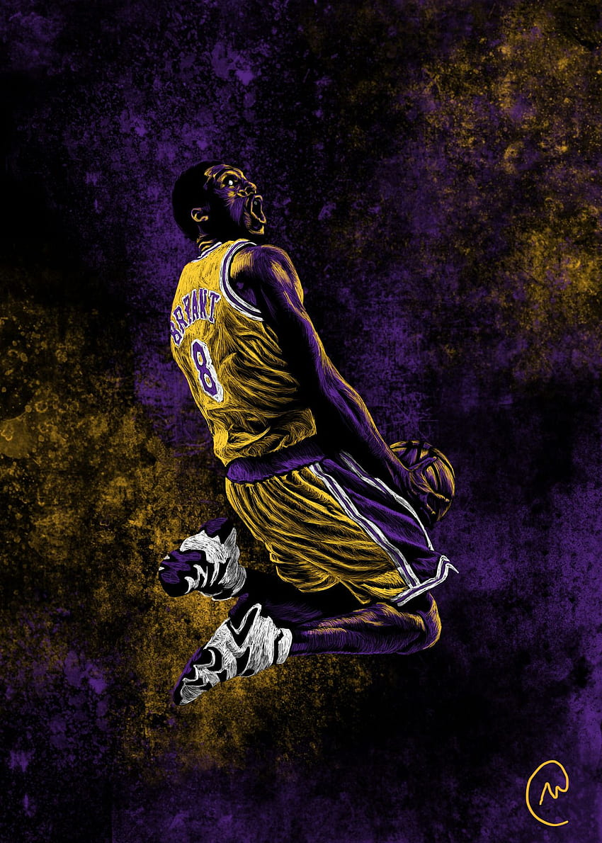 f*ckyeahlakers. Kobe Bryant, Kobe Bryant NBA, Kobe Bryant Poster, Kobe Bryant Art HD-Handy-Hintergrundbild