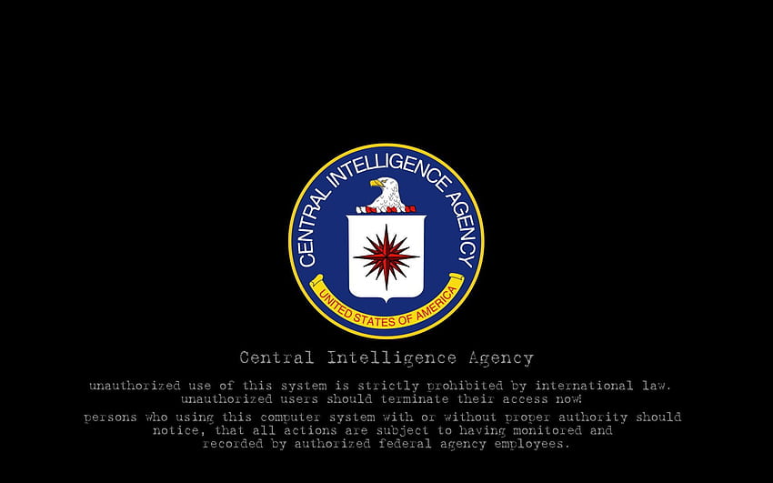 Logo CIA. Agência Central de Inteligência, Agência de Inteligência, Cia, NSA papel de parede HD