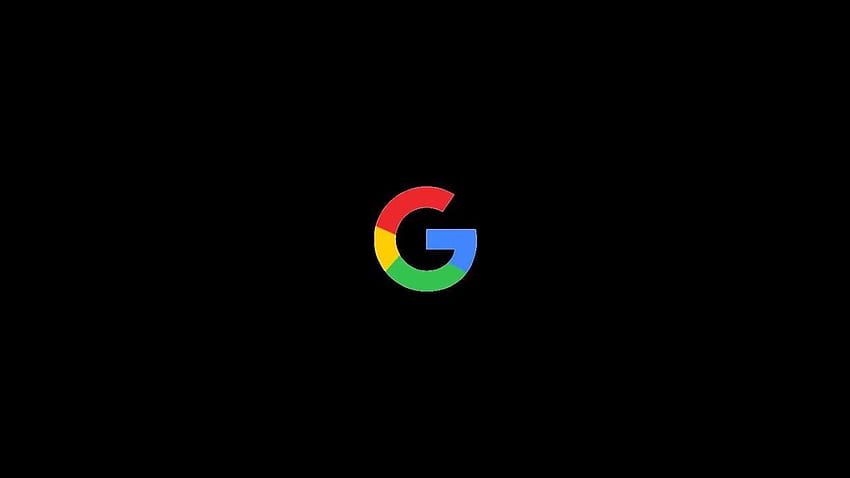 negro del logotipo de Google, logotipo oscuro fondo de pantalla