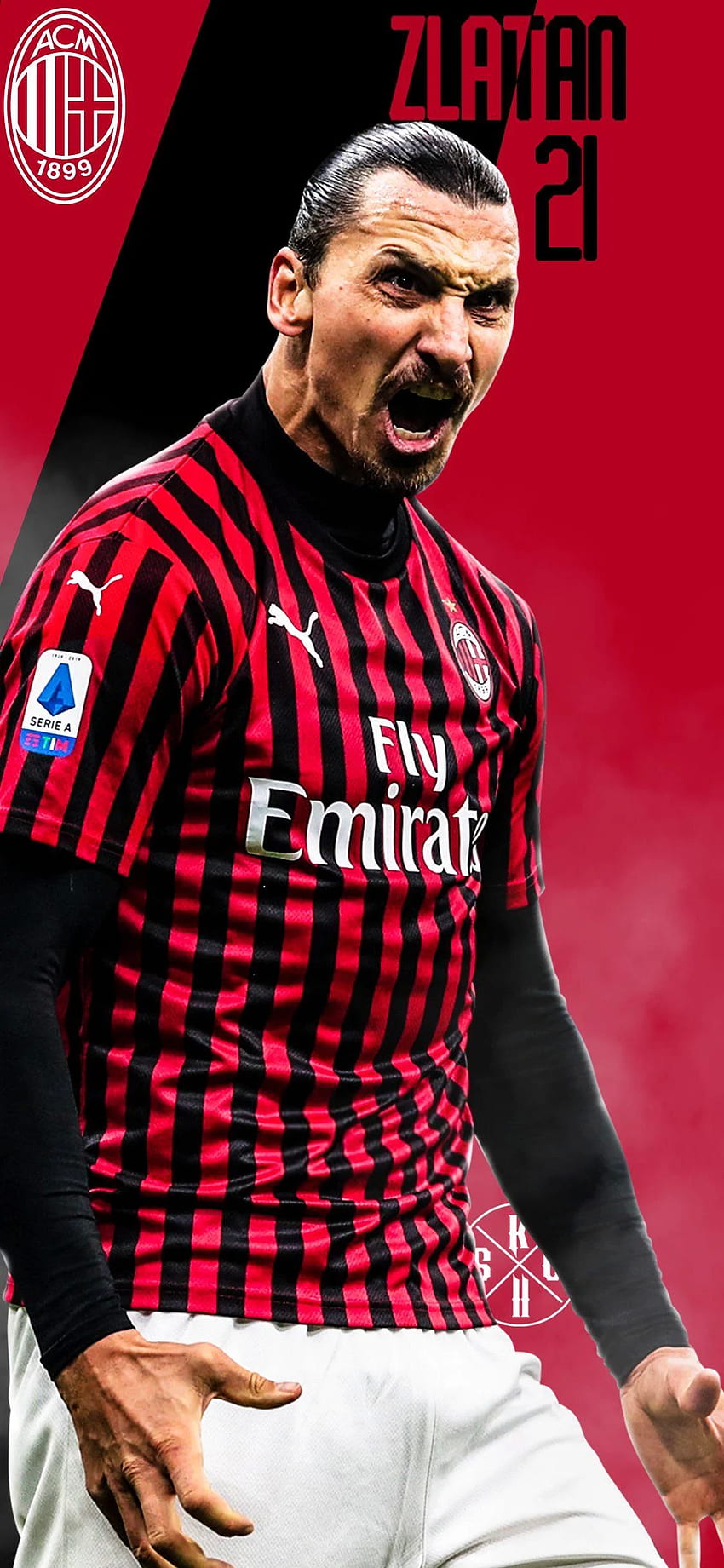 Zlatan Ibrahimovic 2021 , Ibrahimovic Milan Fond d'écran de téléphone HD