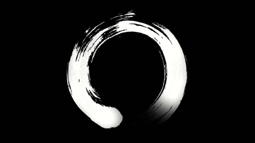 Dunkles Zen, Zen Enso HD-Hintergrundbild