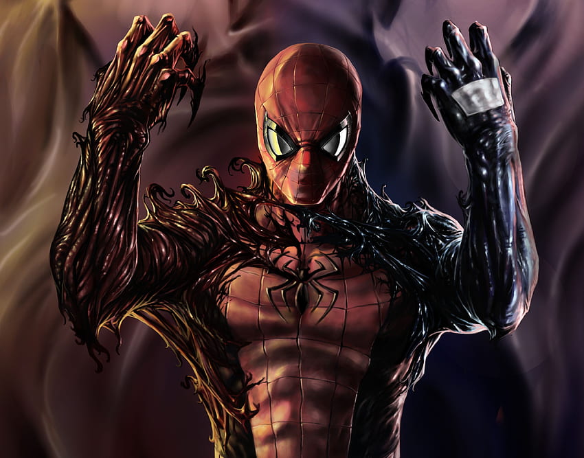 Carnage venom spiderman artwork HD wallpapers | Pxfuel
