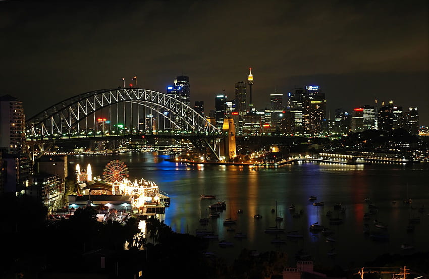 Sydney, Australien. Stadt Sydney, Skyline von Sydney, Hafenbrücke von Sydney HD-Hintergrundbild