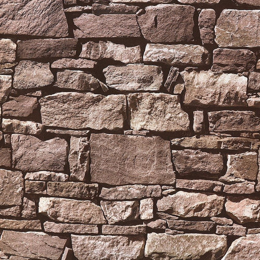 Muriva Natural Stone Wall Brown HD phone wallpaper