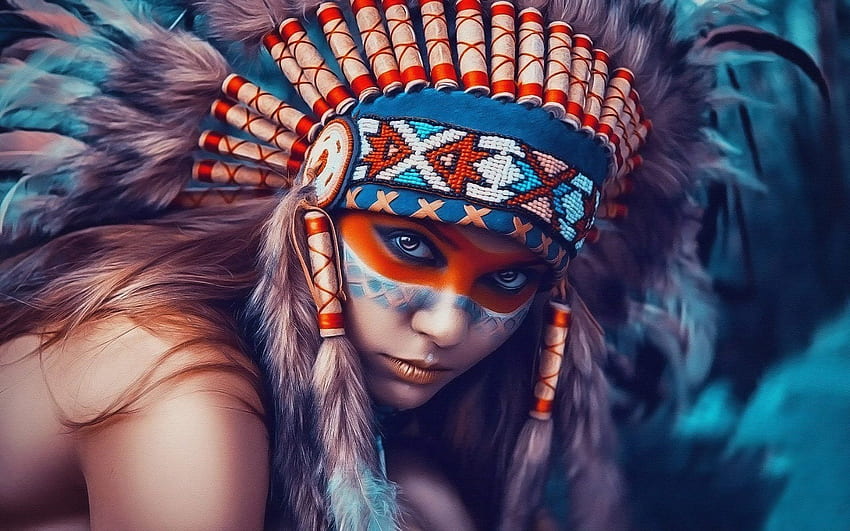 Tribus amérindiennes - Le dernier des mohicans, art tribal amérindien Fond d'écran HD