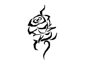Sketch style Rose tattoo sketch at theYou.com