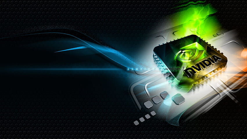 Nvidia, vert, bleu résolution 1440p, haute technologie, et arrière-plan, Nvidia 2560x1440 Fond d'écran HD