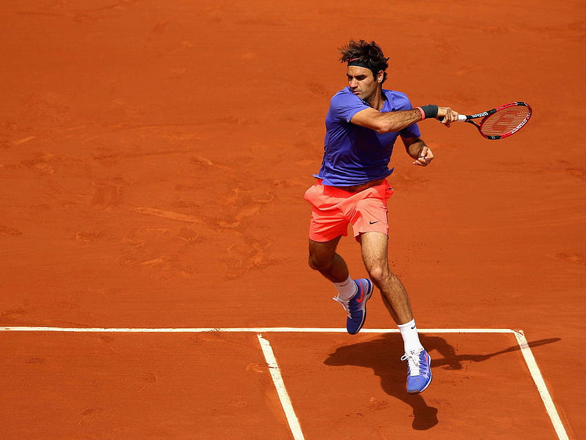 Roger Federer In French Open Event HD wallpaper
