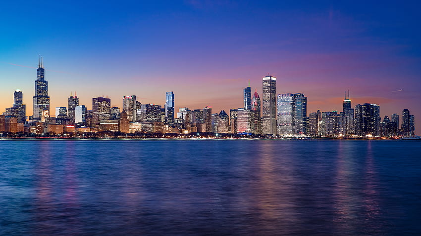 Chicago, skyline, water, hirise HD wallpaper | Pxfuel