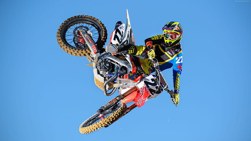 Chad Reed, motocross, fmx, rider, style, maneuver, Flying Rider, Sport - High Resolution HD wallpaper