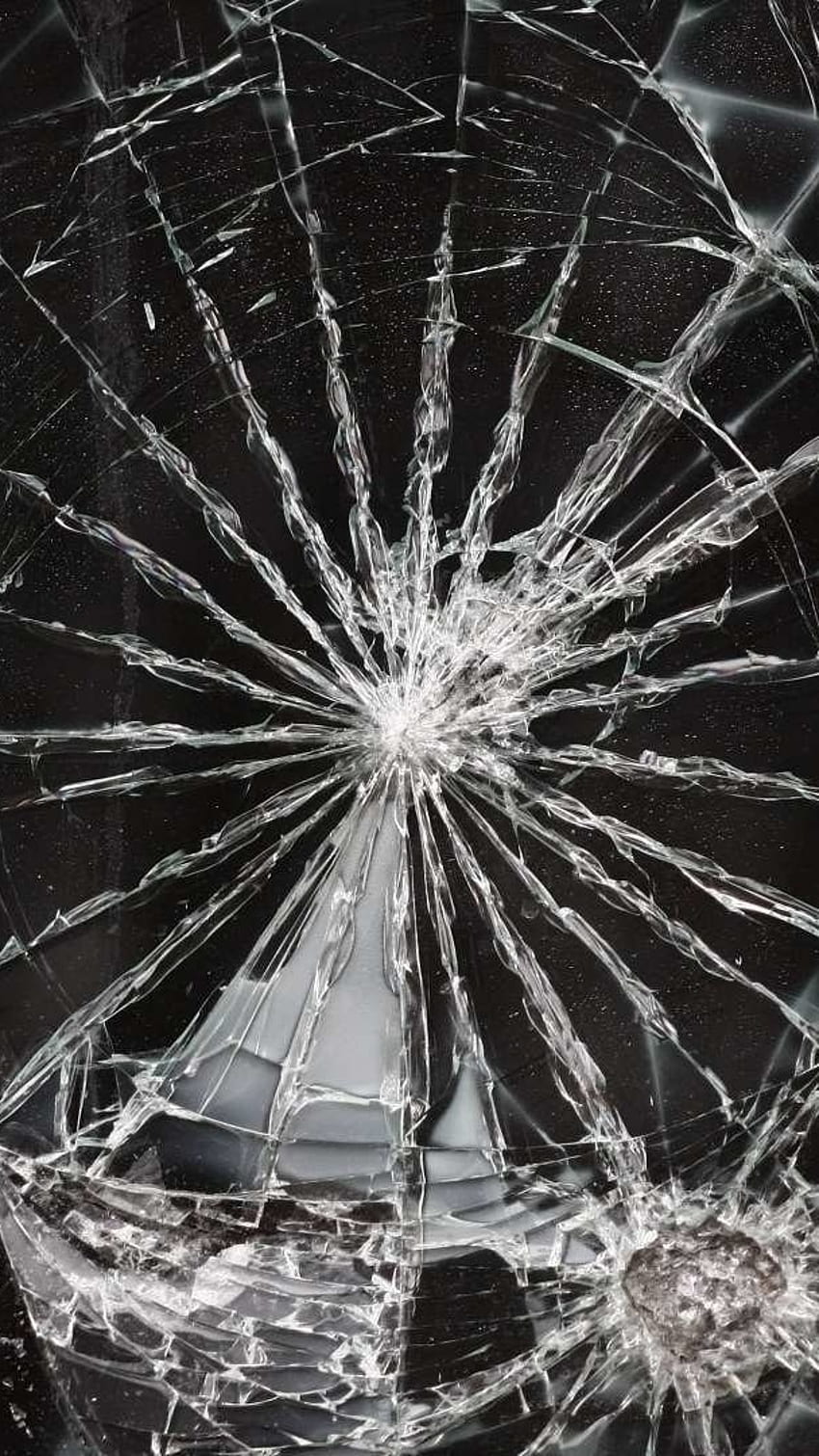 Счупено мобилно стъкло, стъкло, фон HD тапет за телефон