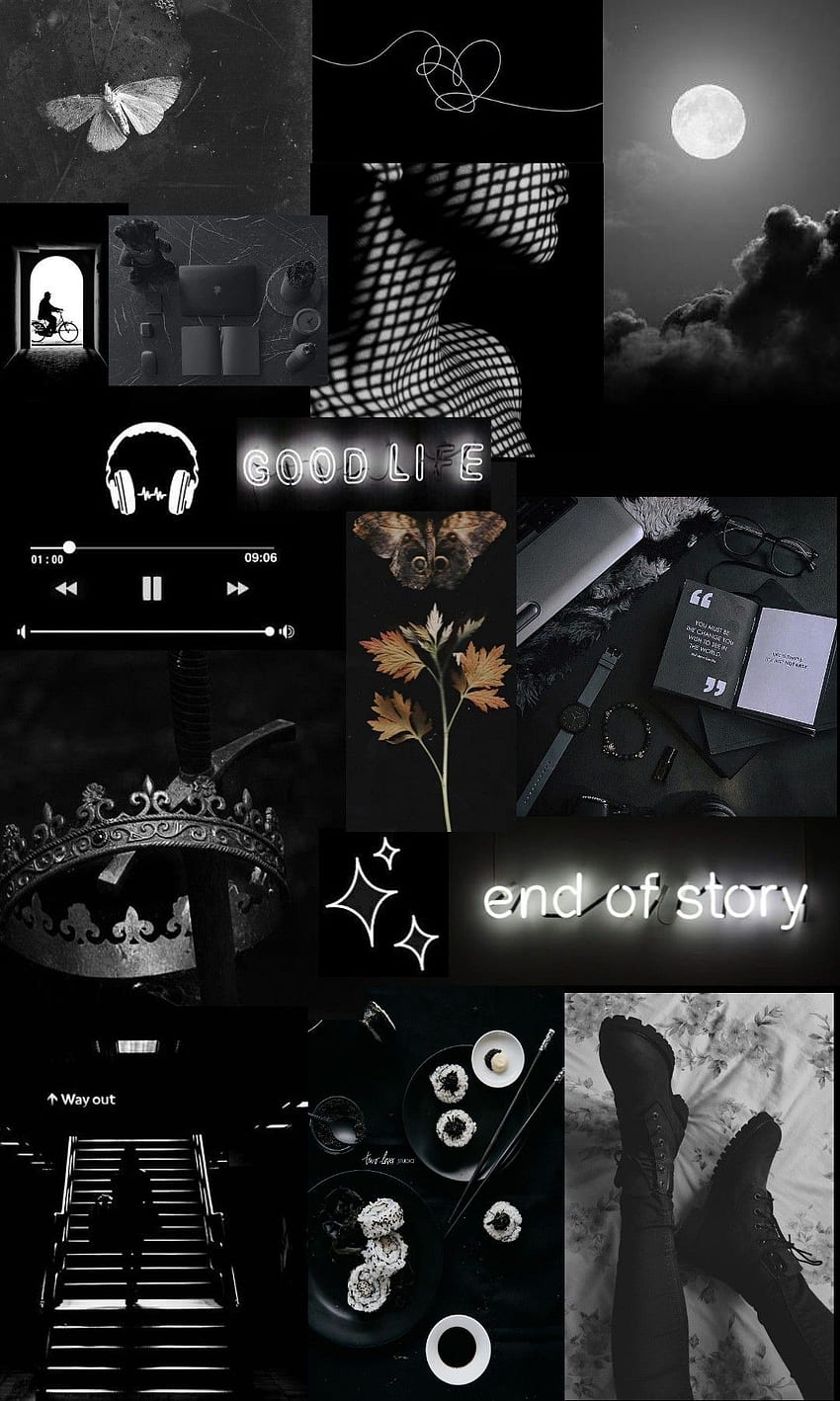 Collage & Black. Dark iphone, Pretty iphone, Aesthetic iphone HD phone wallpaper