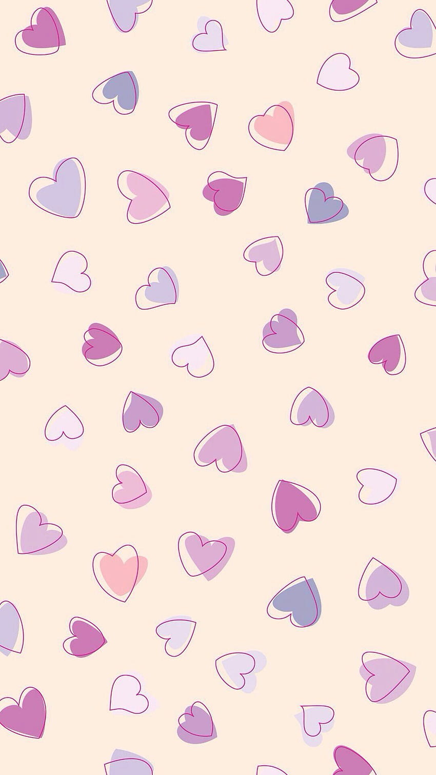 iPhone . Jantung, Ungu, Pola, Merah Muda, Lavender, Pola Girly wallpaper ponsel HD