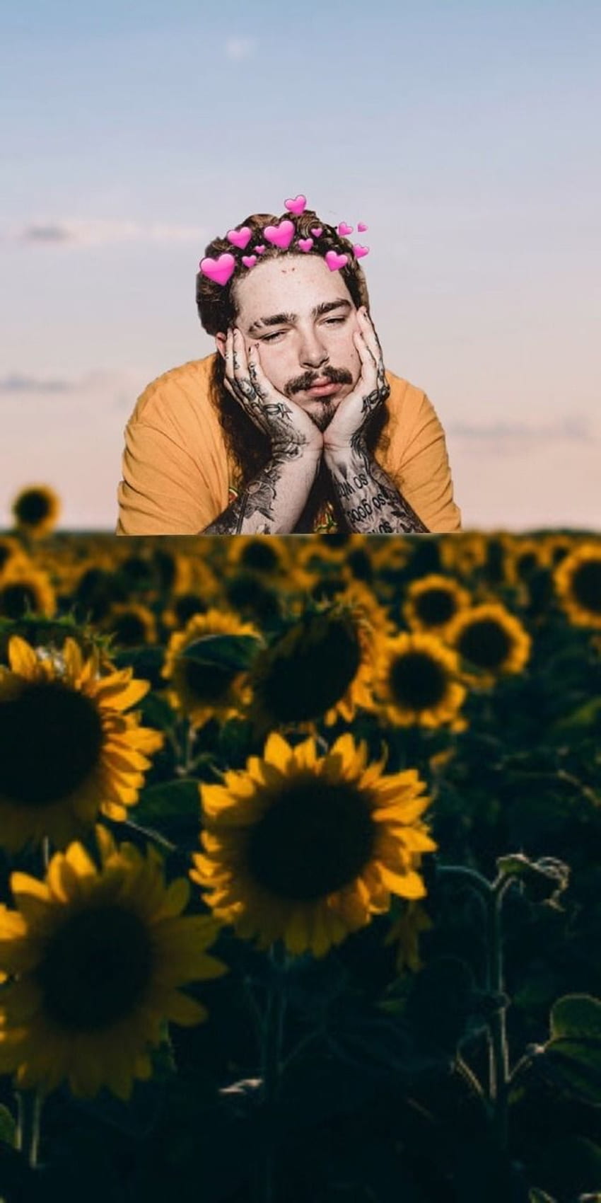 Hippie Sunflower HD phone wallpaper