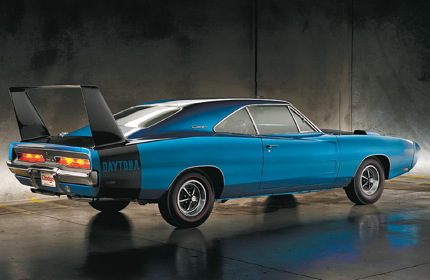 1969 Dodge Daytona Charger, Mopar, Muscle, Classic, สีน้ำเงิน วอลล์เปเปอร์ HD