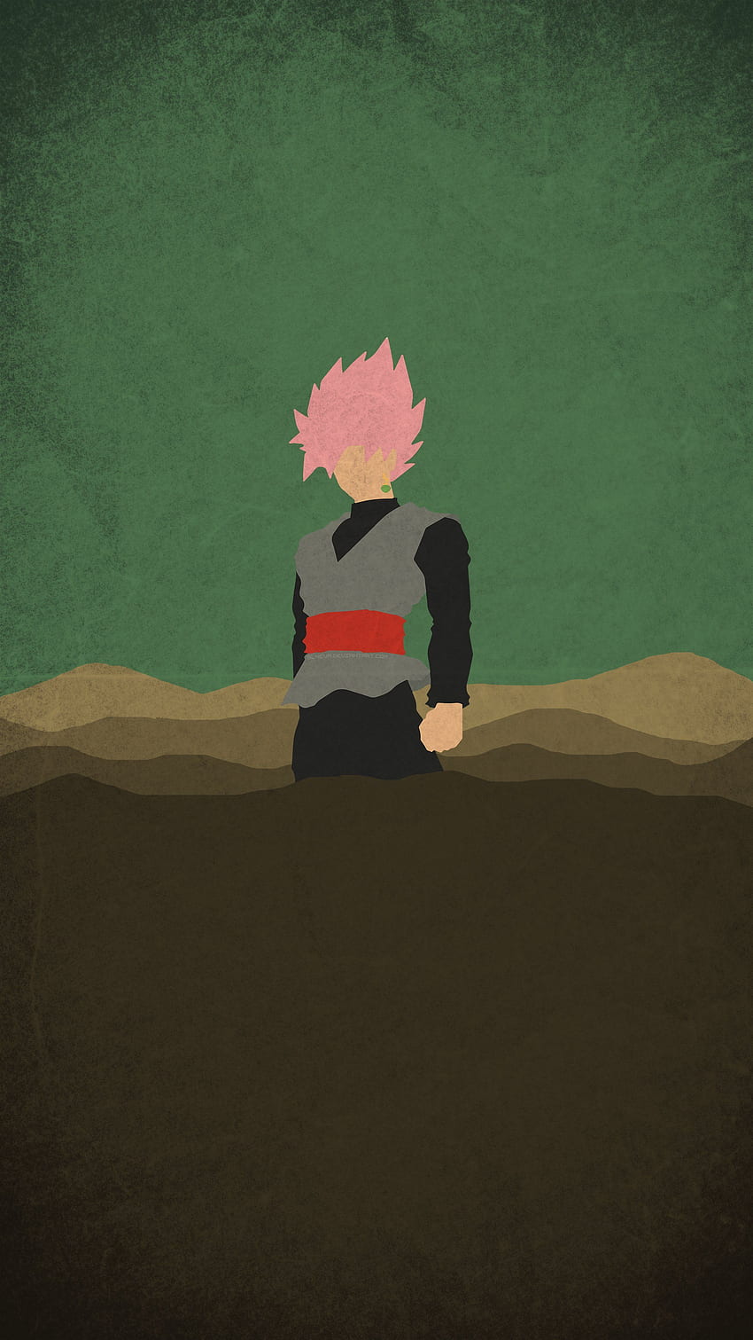 Super Sayan Rosé Black Goku minimal mobile : dbz HD phone wallpaper