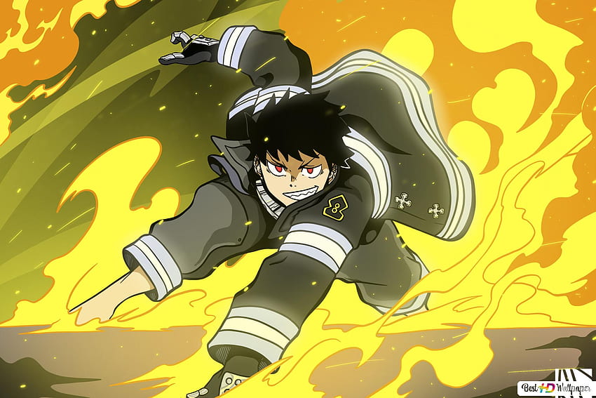 Fire Force - Shinra Kusakabe Flames , Sho Kusakabe HD wallpaper | Pxfuel