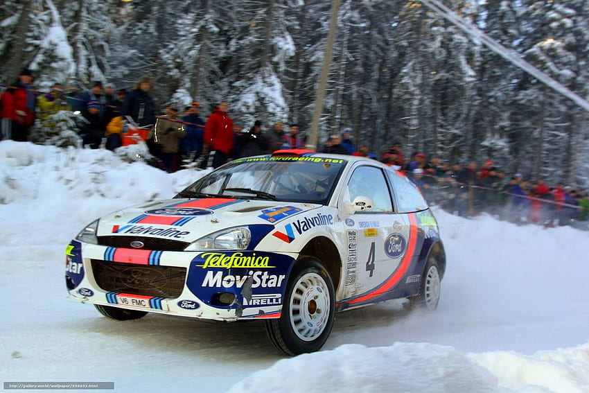 WRC 2001, Swedish Rally, Ford Focus WRT, Colin McRae in the resolution HD wallpaper