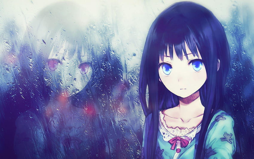 Lonely Anime Girl Beautiful, Anime Girl Alone Light HD wallpaper