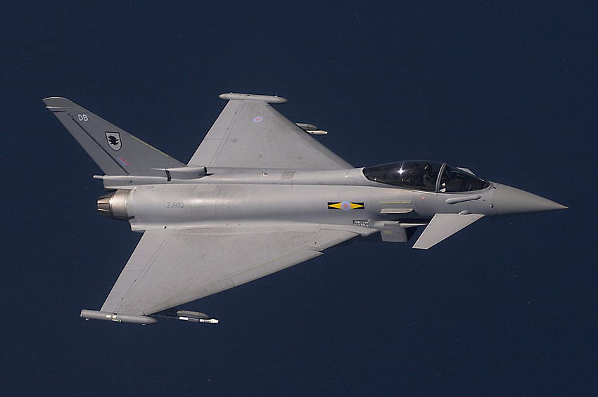 Eurofighter Typhoon, typhoon, jet fighter, royal air force, raf HD wallpaper