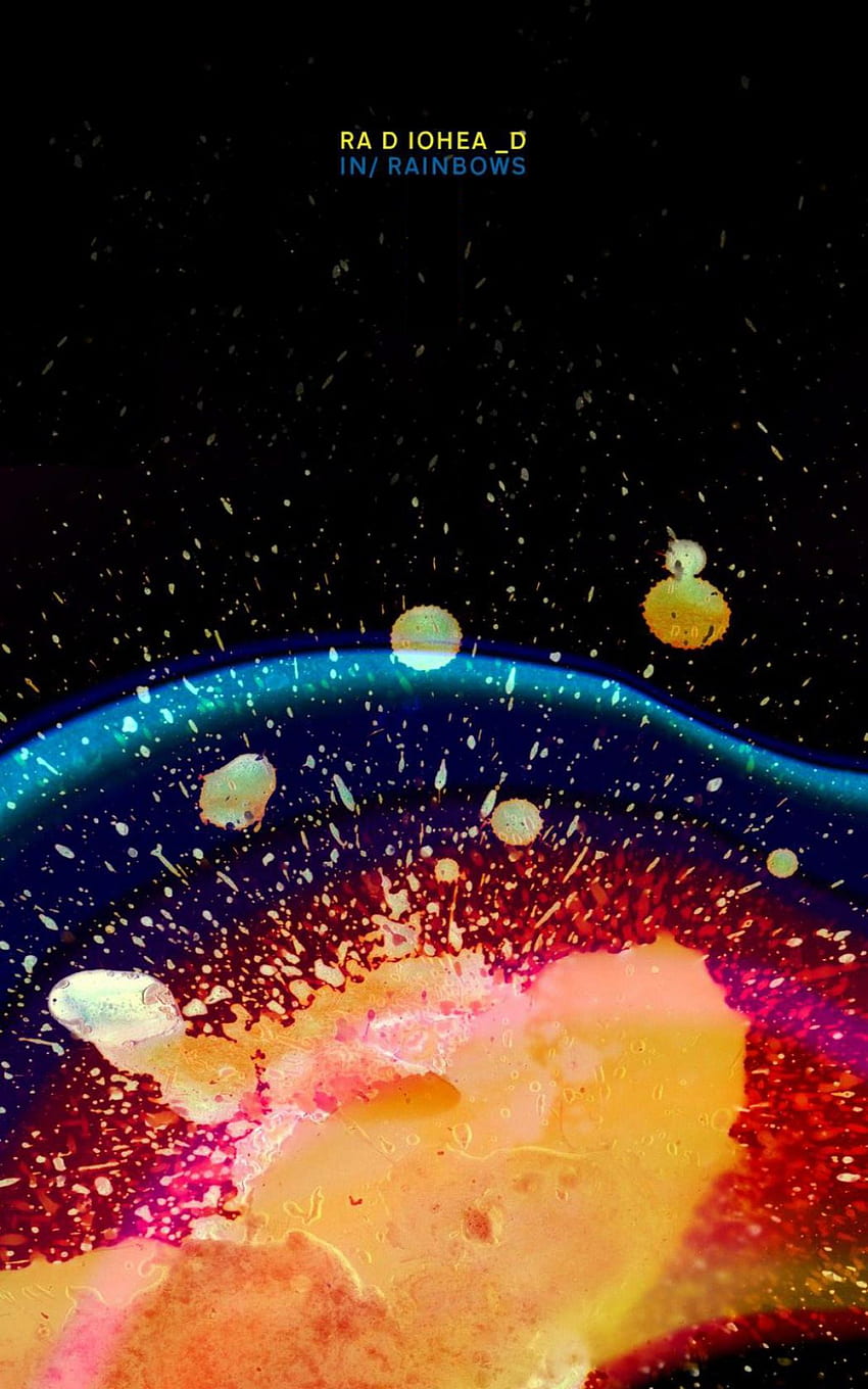 I couldn't find a good In Rainbows poster so I slightly modified, Radiohead HD phone wallpaper