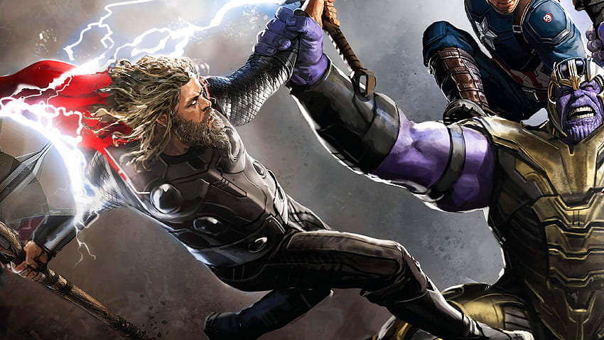 Thor And Thanos Avengers Endgame Resolution , , Background, and HD wallpaper