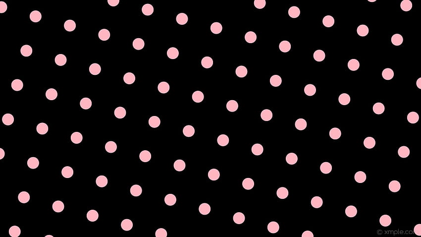 pink black spots polka dots light pink HD wallpaper