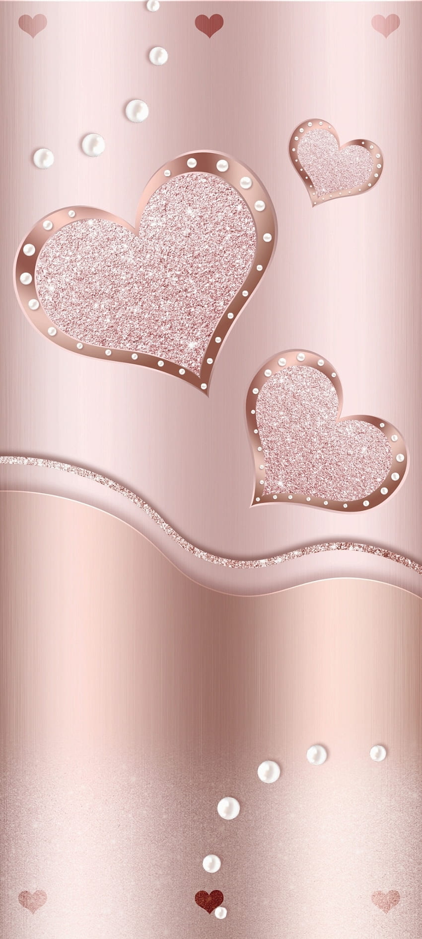 Pink Metal heart, love, Metalink, festival, luxury, valentine HD phone wallpaper