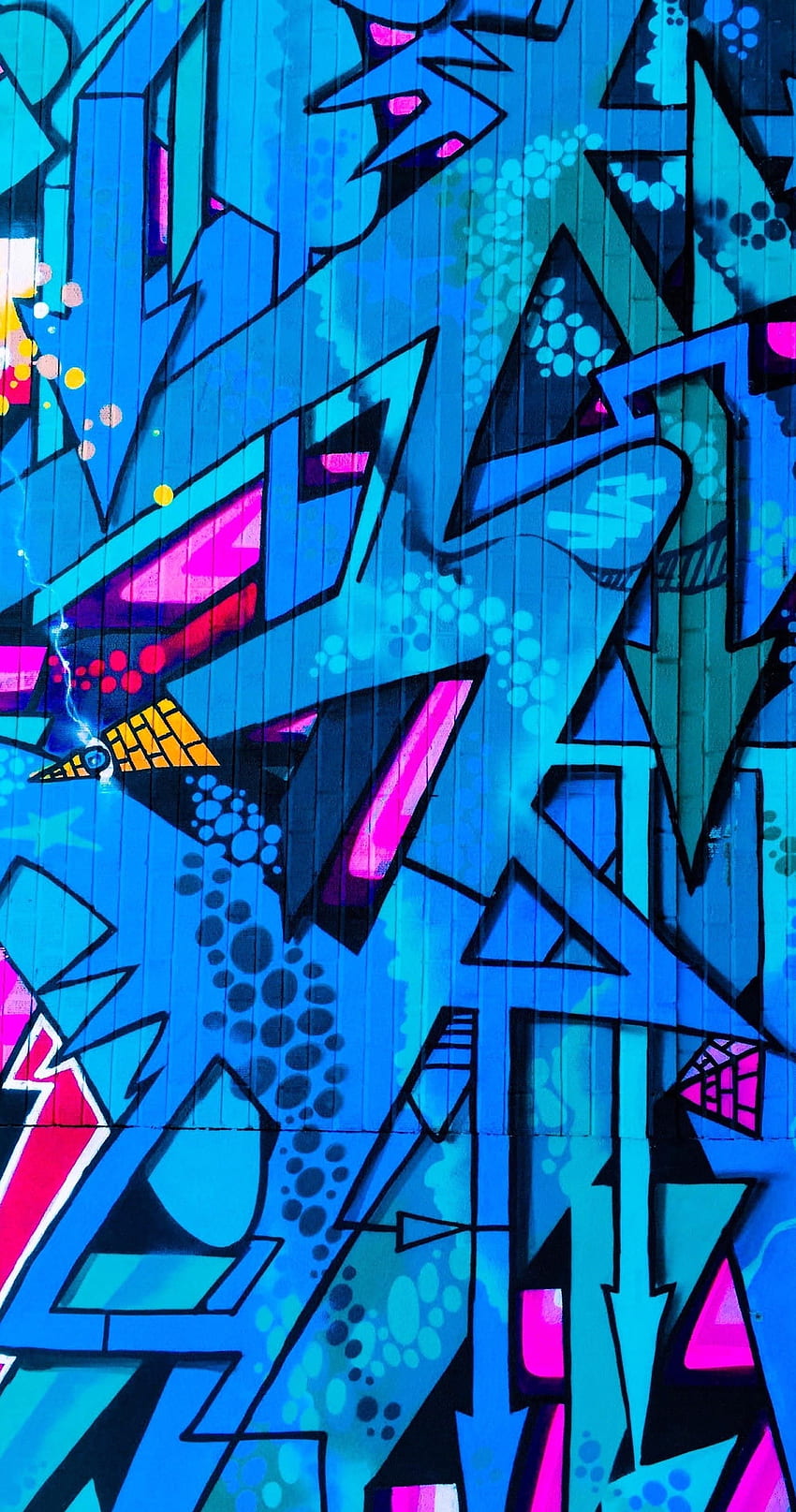 iphone Kunstschmiere, blaue Graffiti HD-Handy-Hintergrundbild
