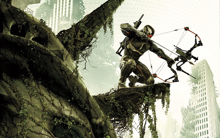 Video games guns futuristic fps Future Weapons bow (weapon) Crysis 3, Future Warfare HD wallpaper