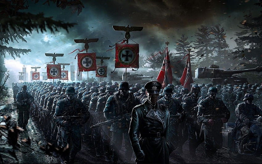 Feindliche Front, Videospiele, Armee, Waffe, Tiger I, Deutsch, MP 40 HD-Hintergrundbild