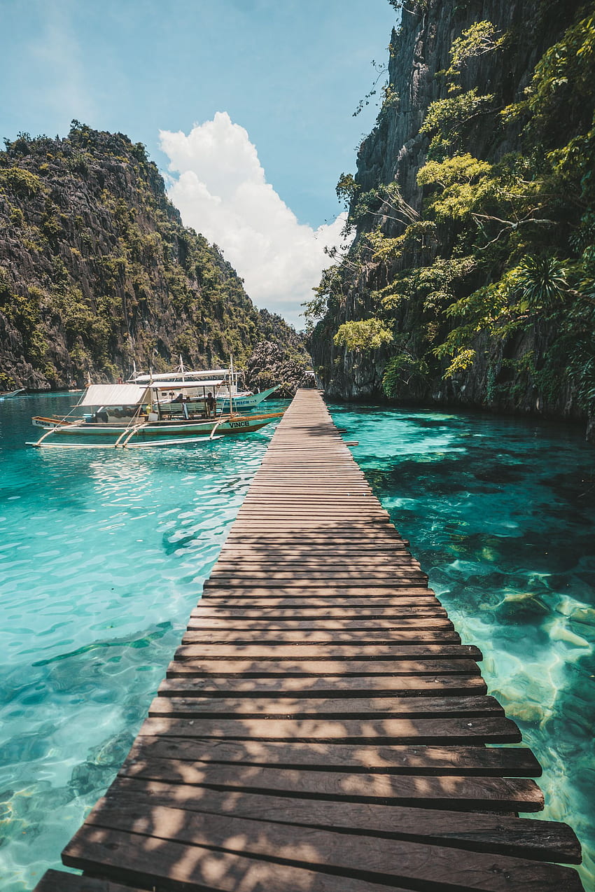 Panduan ke Coron, Filipina. Tempat yang indah untuk bepergian, Tempat untuk bepergian, Grafik perjalanan wallpaper ponsel HD