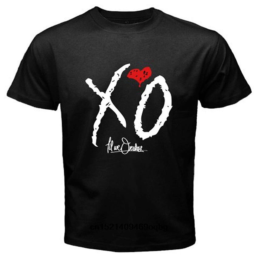 Нова корица The Weeknd Xo Till We Overdose Бяла черна тениска с размер S до 2XL с отстъпка от 100 % памучни тениски с къс ръкав. Тениски. AliExpress HD тапет за телефон