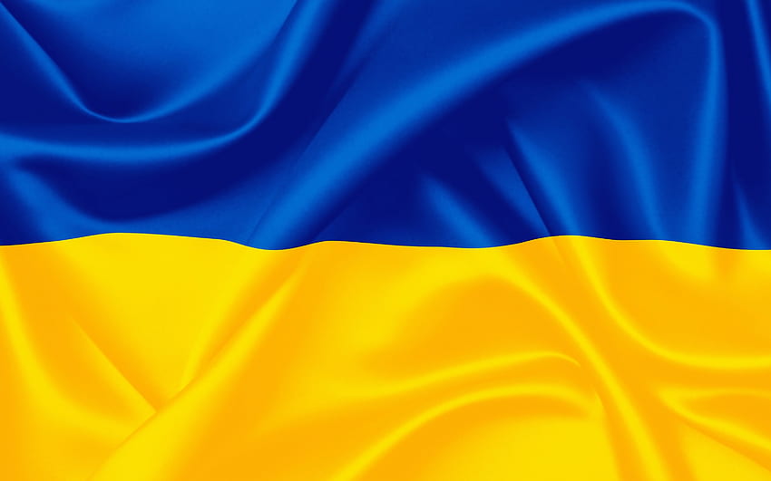Pokój dla Ukrainy, niebieski, Ukraina, flaga, żółty Tapeta HD