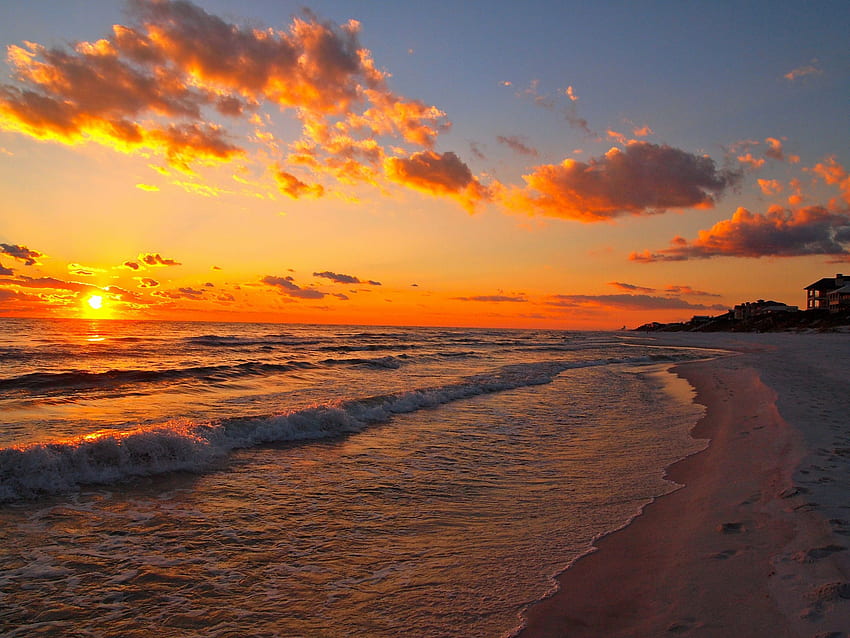 Sunset Beach Lovely Florida Beaches Sunset 6 HD wallpaper