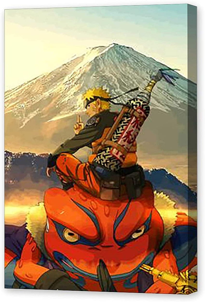 Quadro Decorativo poster Naruto Classico Rasenggan Retro